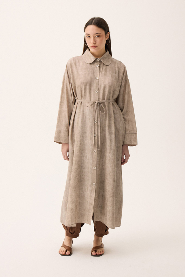 Bebe Yaka Tilbe Elbise Taş - 10