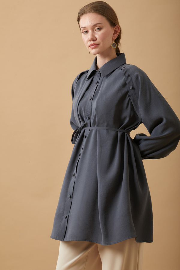 Belda Modal Shirt Anthracite - 8