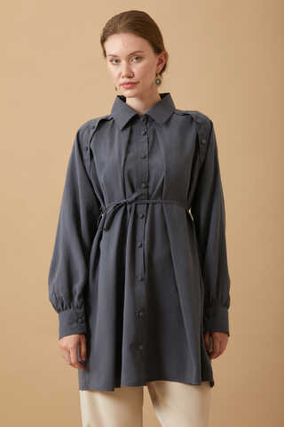Belda Modal Shirt Anthracite - 5