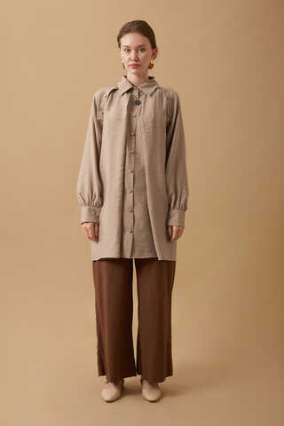 Belda Modal Shirt Beige - 3