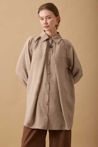 Belda Modal Shirt Beige - 4