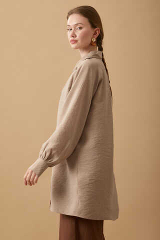 Belda Modal Shirt Beige - 5