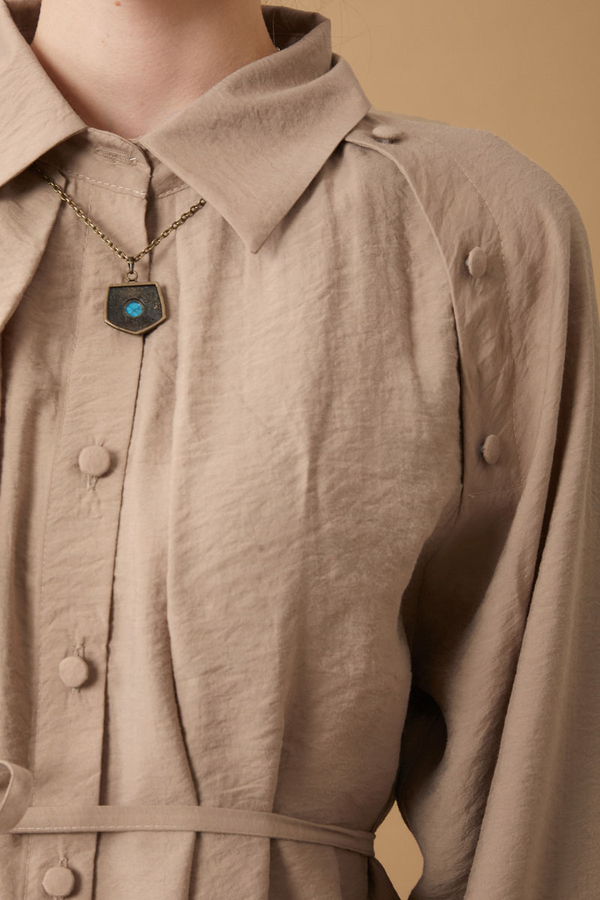 Belda Modal Shirt Beige - 7