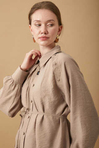 Belda Modal Shirt Beige - 8