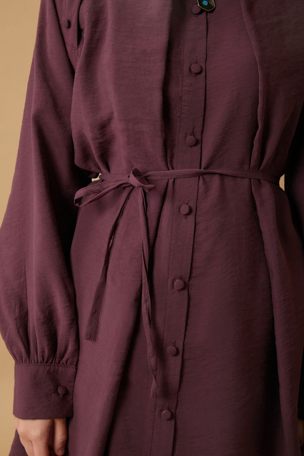 Belda Modal Shirt Burgundy - 6