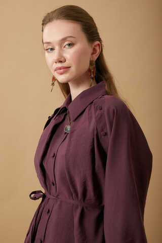 Belda Modal Shirt Burgundy - 7