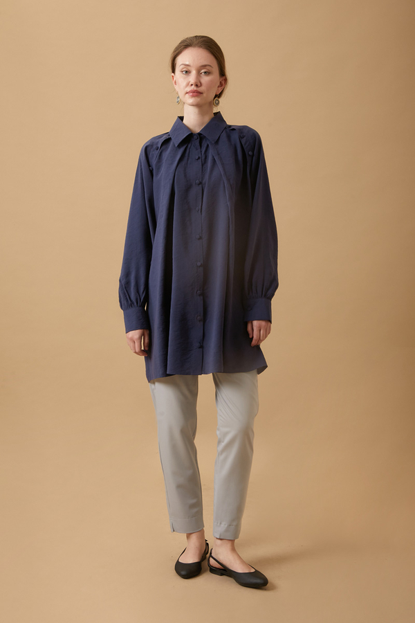 Belda Modal Shirt Navy Blue 