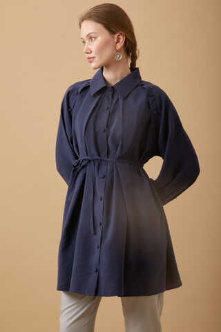 Belda Modal Shirt Navy Blue - 5