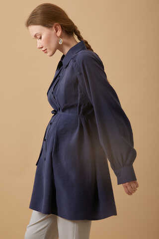 Belda Modal Shirt Navy Blue - 4