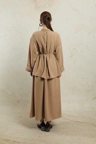 Krep Etek Takım Bej - 7