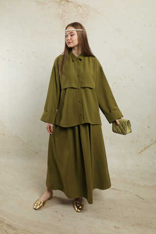 Krep Etek Takım Haki - 2