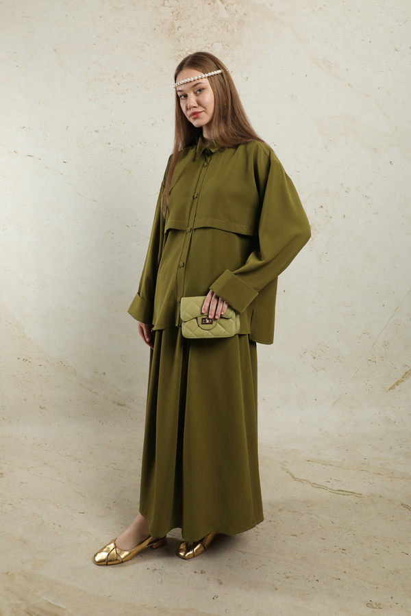 Krep Etek Takım Haki - 6