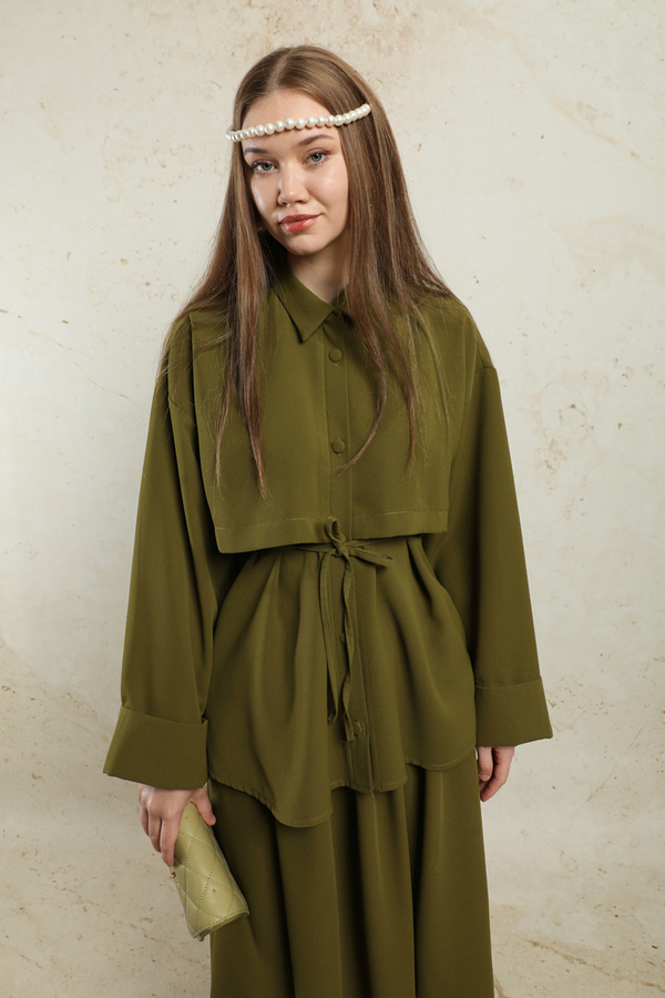 Krep Etek Takım Haki - 5