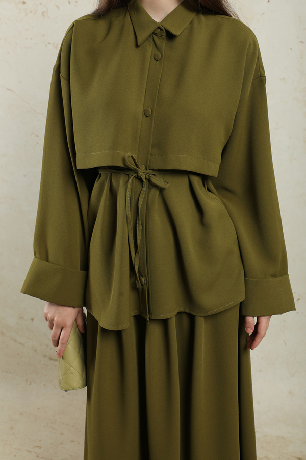 Krep Etek Takım Haki - 3