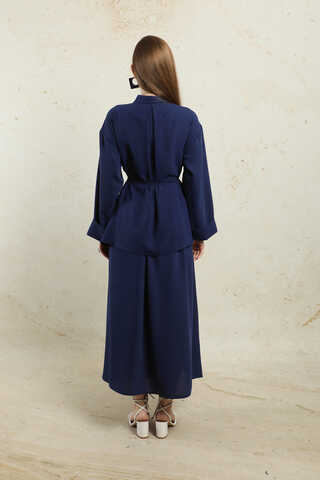 Krep Etek Takım Lacivert - 7