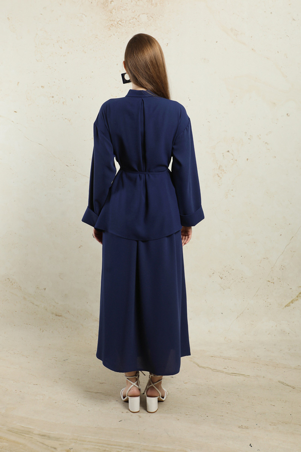 Krep Etek Takım Lacivert - 7