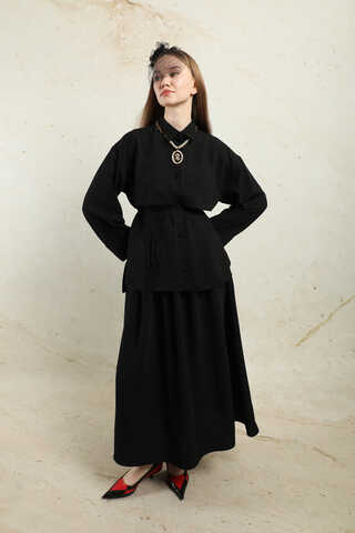 Krep Etek Takım Siyah - 2