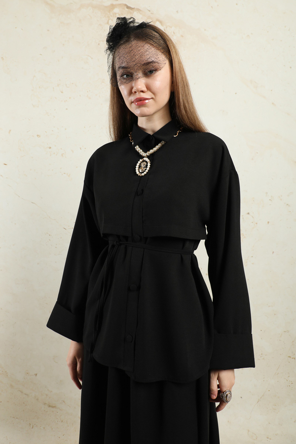 Krep Etek Takım Siyah - 3