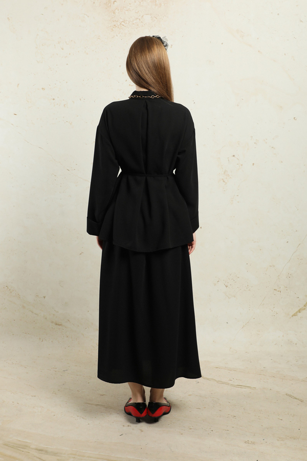 Krep Etek Takım Siyah - 6