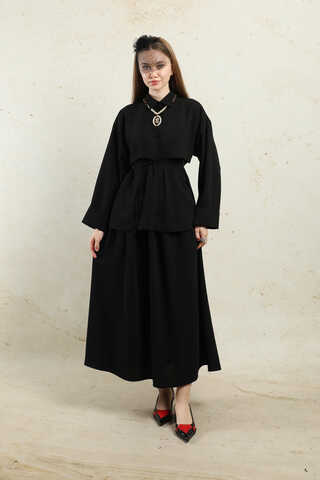 Krep Etek Takım Siyah - 5