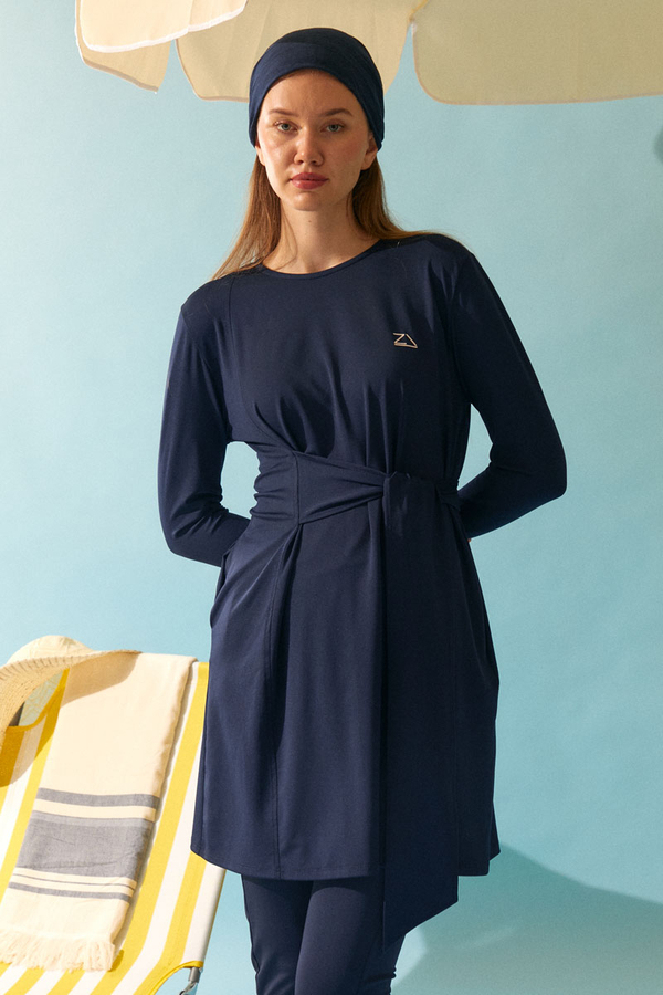 Belden Bağlamalı Mayo Takım Lacivert - 12