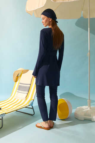 Belden Bağlamalı Mayo Takım Lacivert - 18