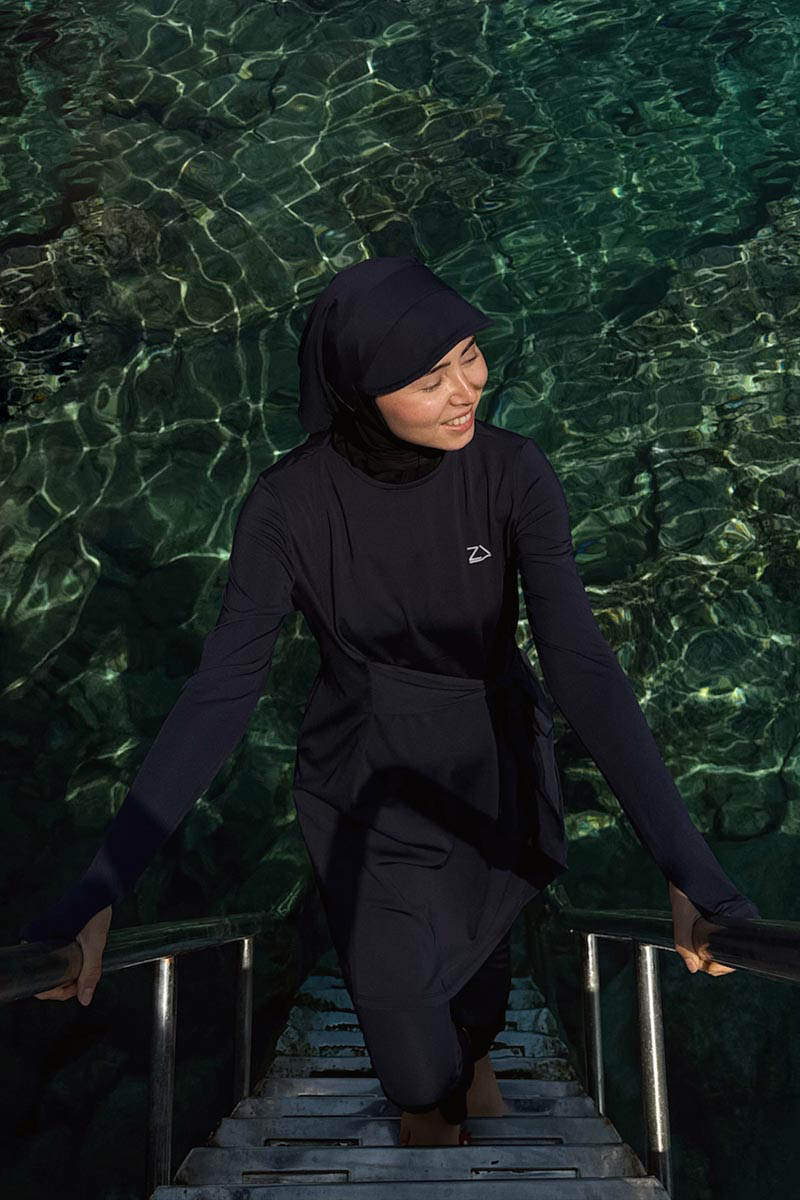 Belden Bağlamalı Mayo Takım Lacivert