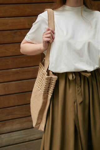 Beli Büzgülü Etek Koyu Bronz - 6