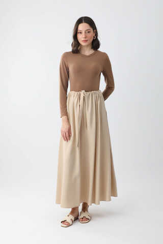 Beli Büzgülü Etek Taş - 2