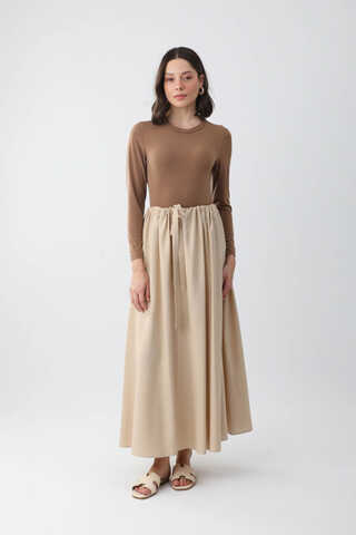 Beli Büzgülü Etek Taş - 3