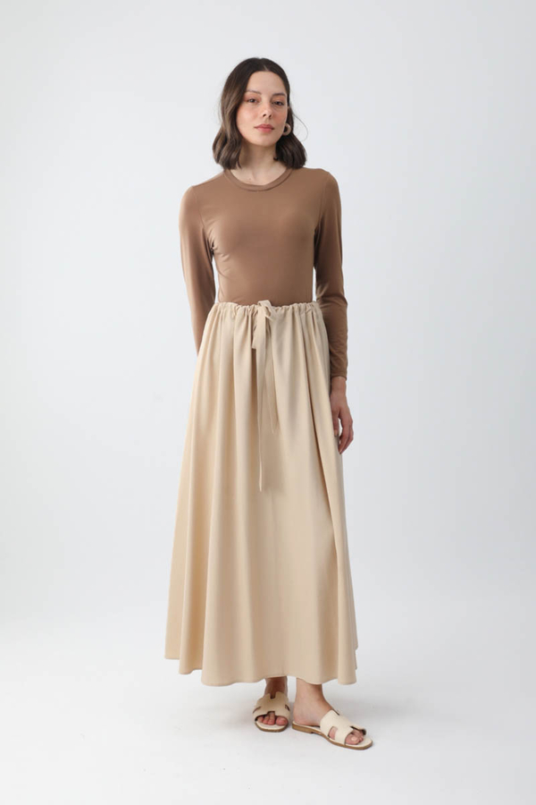 Beli Büzgülü Etek Taş - 4