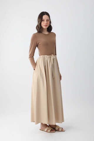 Beli Büzgülü Etek Taş - 6