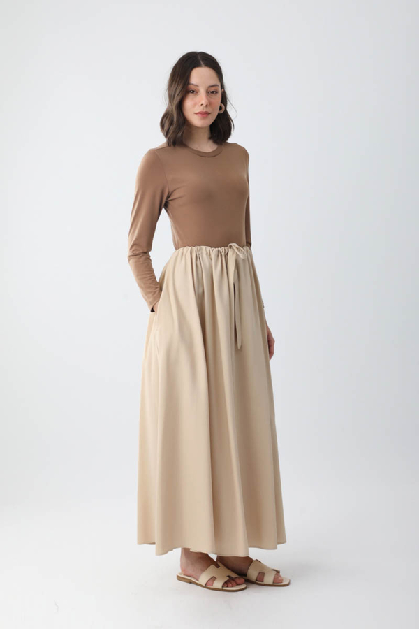 Beli Büzgülü Etek Taş - 6