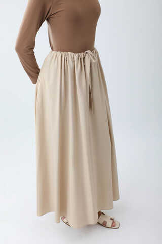 Beli Büzgülü Etek Taş - 8