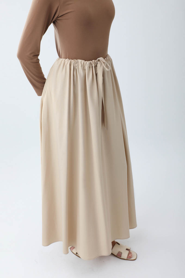 Beli Büzgülü Etek Taş - 8