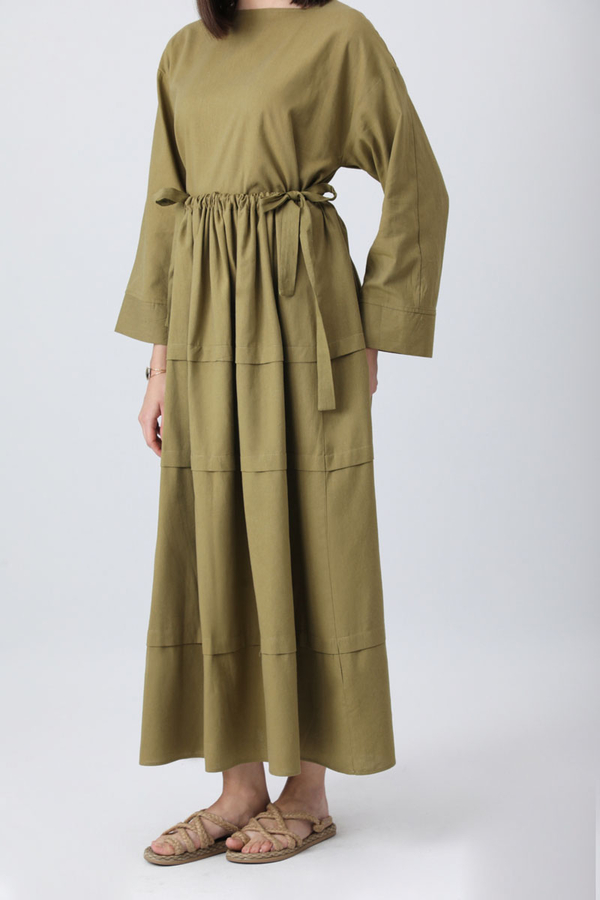 Beli Tünelli Etek Takım Haki - 14