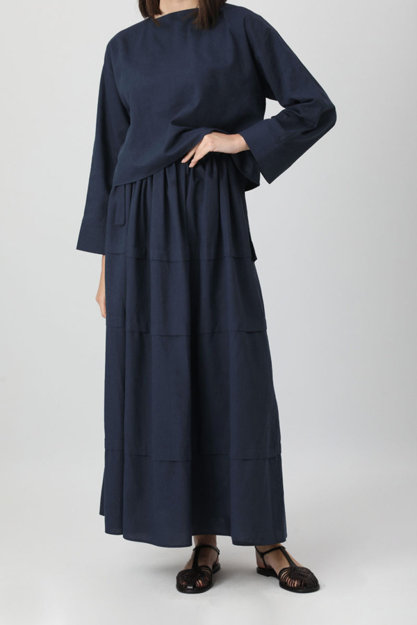 Beli Tünelli Etek Takım Lacivert - 2