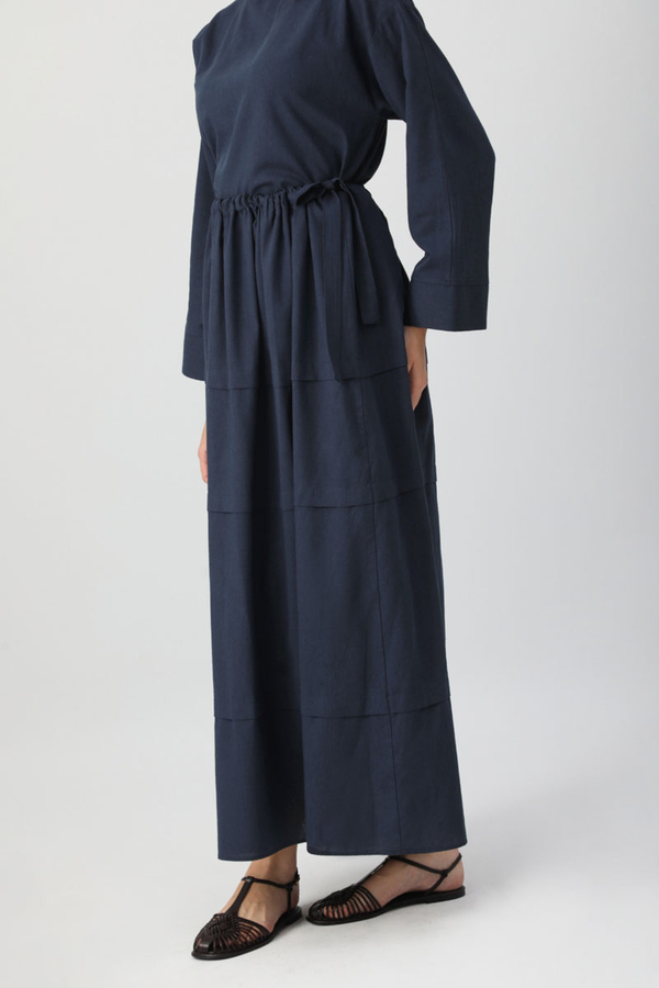 Beli Tünelli Etek Takım Lacivert - 6