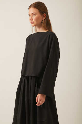 Beli Tünelli Etek Takım Siyah - 5