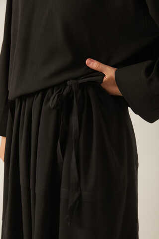 Beli Tünelli Etek Takım Siyah - 7