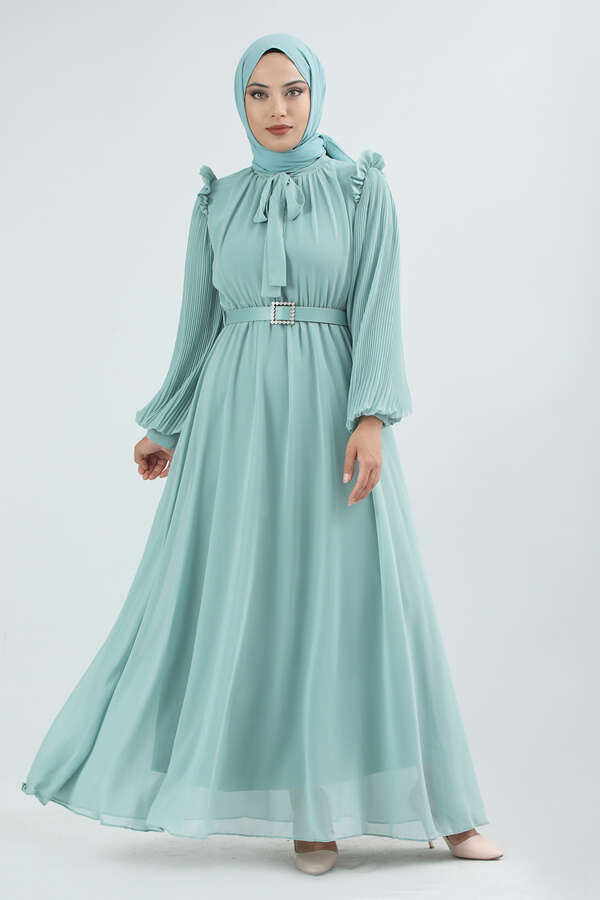 Belted Stone Dress Mint 