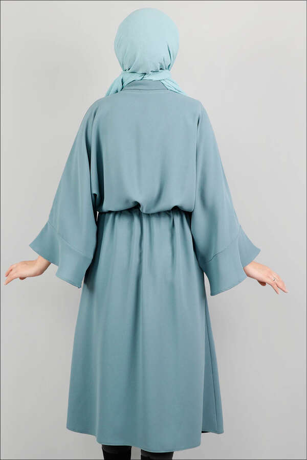 Belted Shirt Tunic Light Mint - 3