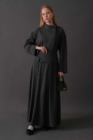 Belted Skirt with Buckle Detail Anthracite - 1