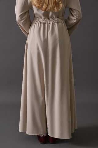 Belted Skirt with Buckle Detail Stone - 9