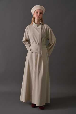 Belted Skirt with Buckle Detail Stone