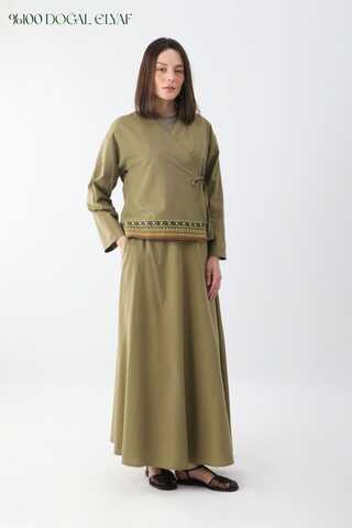 Beyge Etek Takım Haki - 1