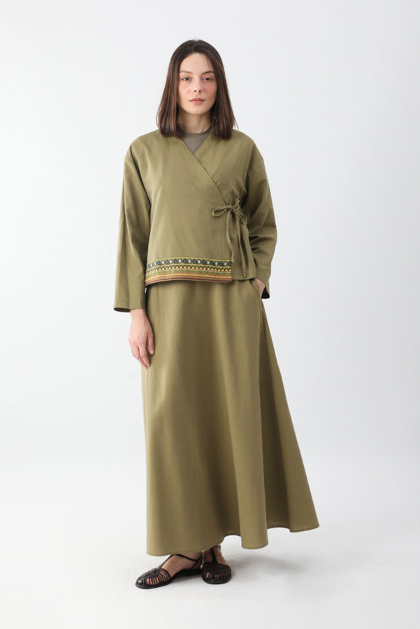 Beyge Etek Takım Haki - 2