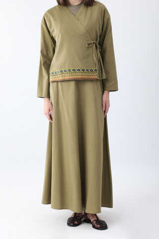 Beyge Etek Takım Haki - 3