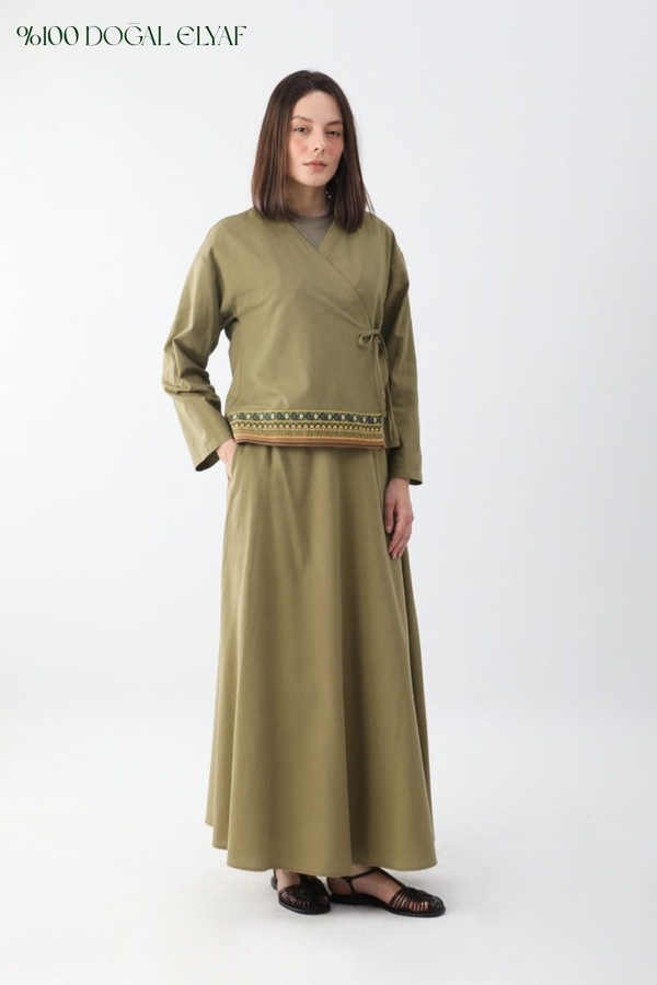 Beyge Etek Takım Haki - 1