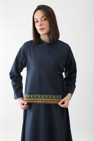 Beyge Etek Takım Lacivert - 5